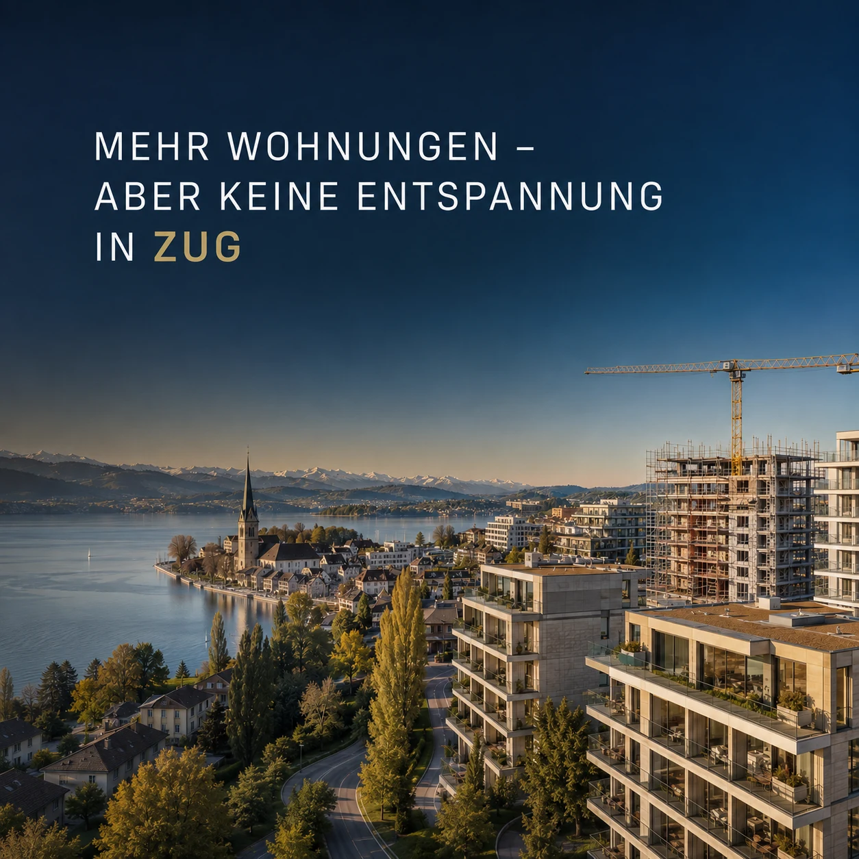 Newsletter-Grafik zum Immobilienmarkt Kanton Zug 2026